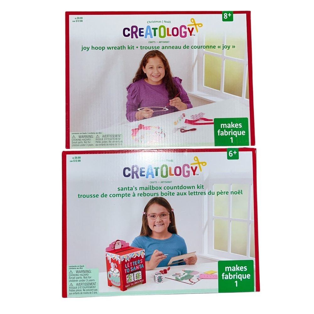 Creatology Joy Hoop Wreath Kit and Santa’s Mailbox Countdown Kit